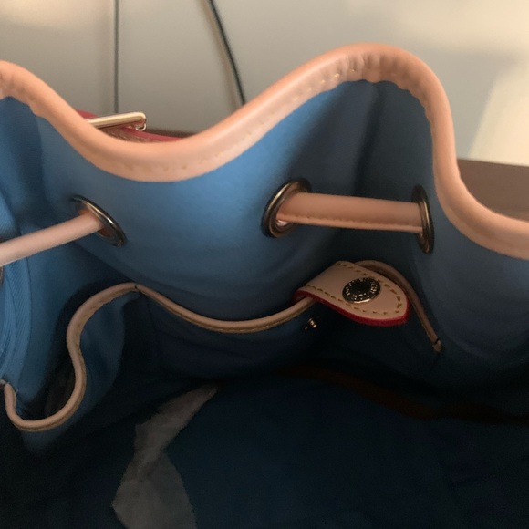 NWT Dooney & Bourke black patent leather bucket drawstring bag. - Picture 7 of 7